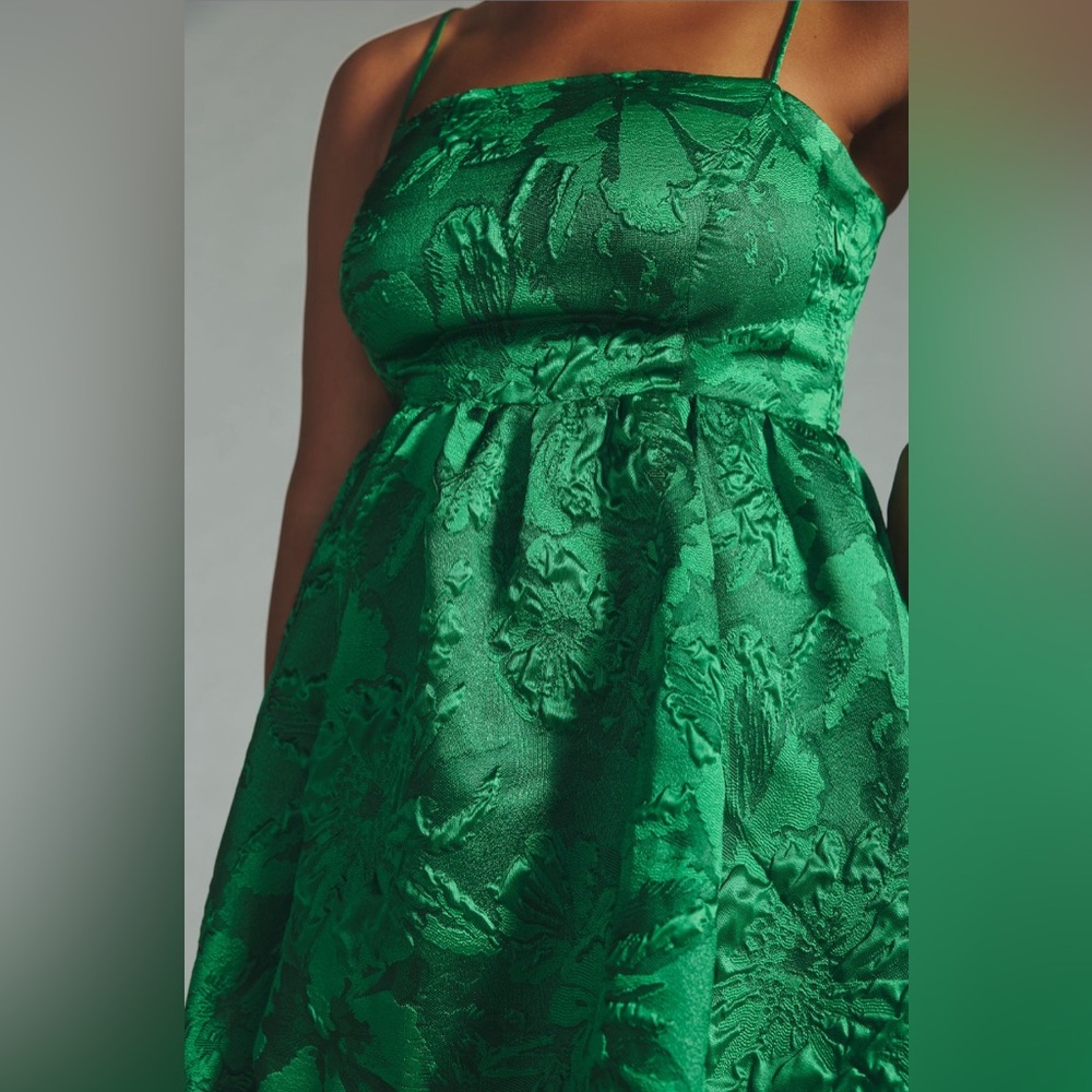 ✨ Anthropologie Jacquard Bubble Dress Sz 10 - Picture 8 of 11